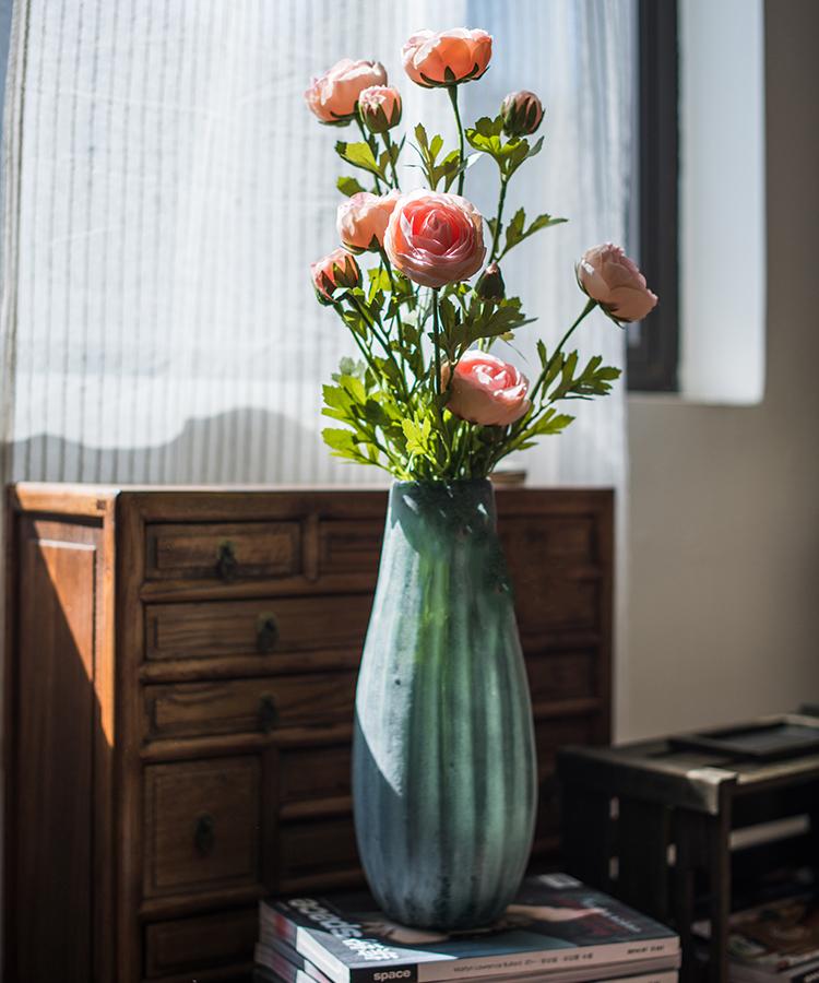 Artificial Flower Buttercup Flower Stem 28" Tall - RusticReach