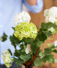 Artificial Flower Hydrangea Double Bloom 31" Tall - RusticReach