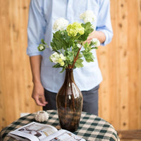 Artificial Flower Hydrangea Double Bloom 31" Tall - RusticReach