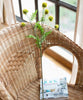 Faux Silk Artificial Flower Pompom Stem 28" Tall - RusticReach