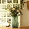 Artificial Flower Silk Rose Flower Bloom and Bud Stem in White 39" Tall - RusticReach