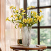 Artificial Flower Silk Tung Flower Stem in Yellow 31" Tall - RusticReach