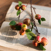 Artificial Fruit Mini Apple Stems in Red 23" Tall - RusticReach