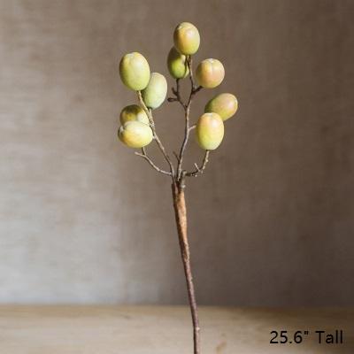 Artificial Fruit Pipa Fruit Stem 26" Tall RusticReach 