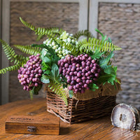 Artificial Fruit Purple Berry Bunch 11" Tall RusticReach 