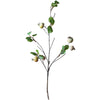 Artificial Fruit Rose Hip Stem in Green 20" Tall Silk Plant - RusticReach
