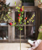 Artificial Fruit Small Pomegranate Fruit Stem 23" Tall - RusticReach