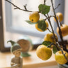 Artificial Fruit Yellow Apple Pear Stem 27" Tall - RusticReach