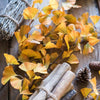 Artificial Ginkgo Stem in Yellow 37" Tall Faux - RusticReach