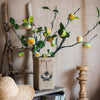 Artificial Green Persimmon Fruit Stem 31" Tall - RusticReach