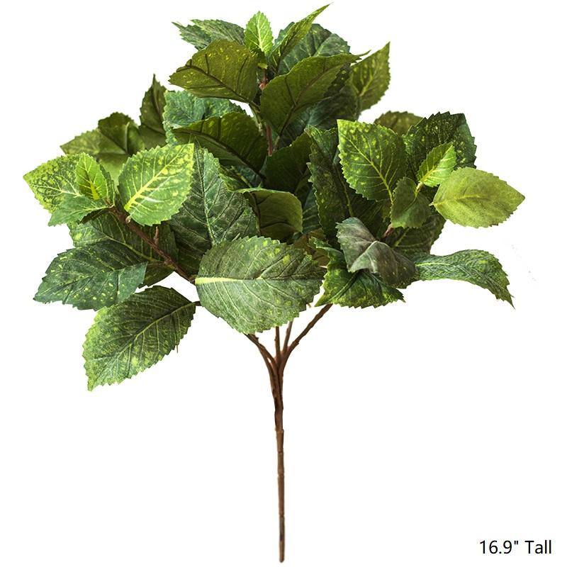 Artificial Hydrangea Leaf Stem 17" Tall - RusticReach