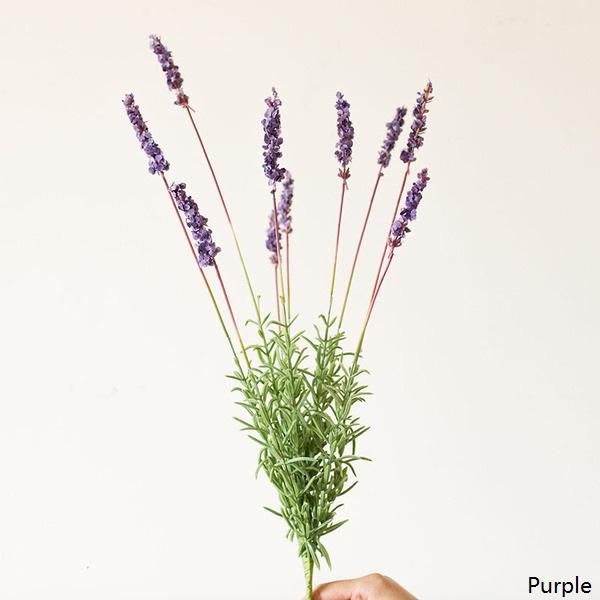 false lavender plants Faux Artificial Lavender Provence Lavender Stem 21" Tall Silk