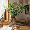 Artificial Faux Olive Leaf Stem - RusticReach