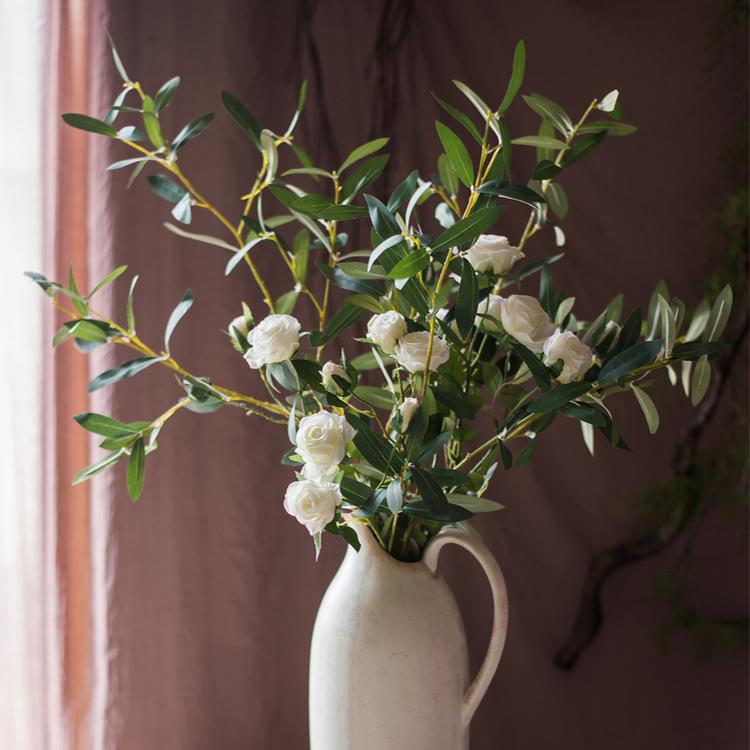 Artificial Faux Olive Leaf Stem - RusticReach