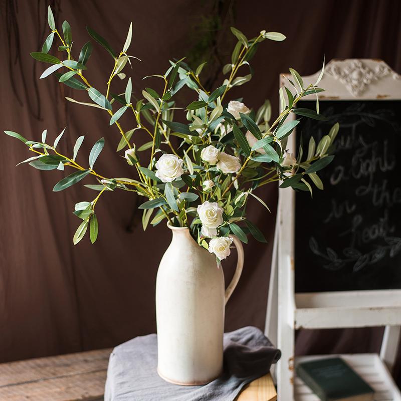 Artificial Faux Olive Leaf Stem - RusticReach