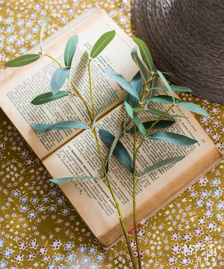Artificial Faux Olive Leaf Stem - RusticReach