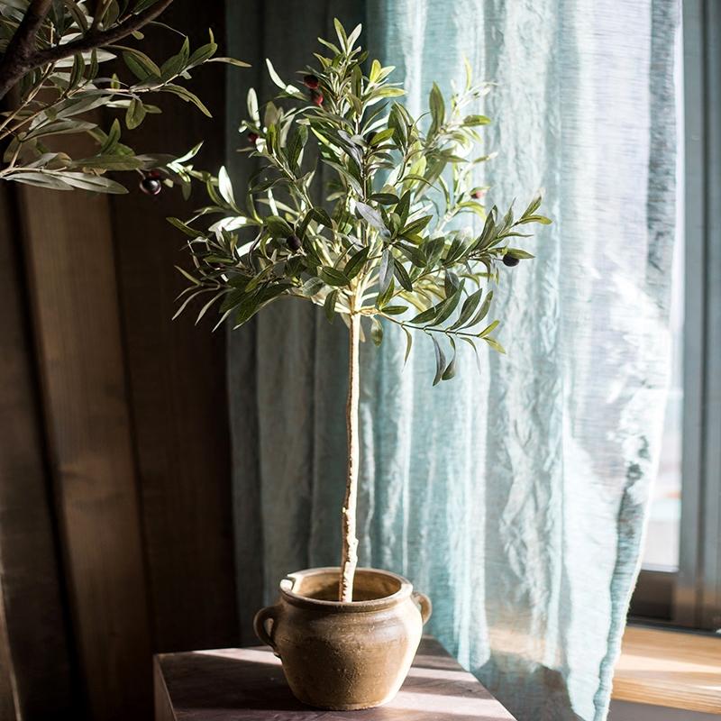 artificial olive plant arrangement in pot Artificial Olive Trees