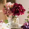 Artificial Silk Orchid Bouquet Small Cymbidium Various Colors - RusticReach