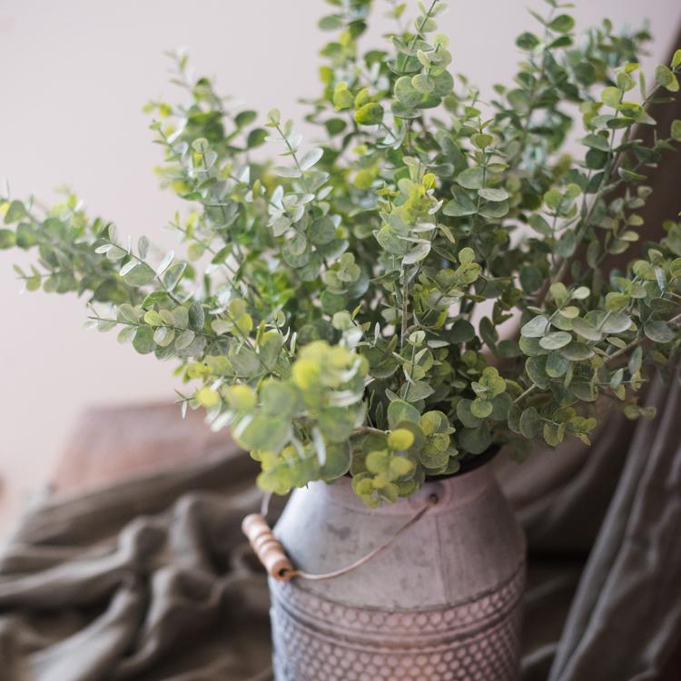 Artificial Faux Plant Eucalyptus Stem Green 26" Tall - RusticReach