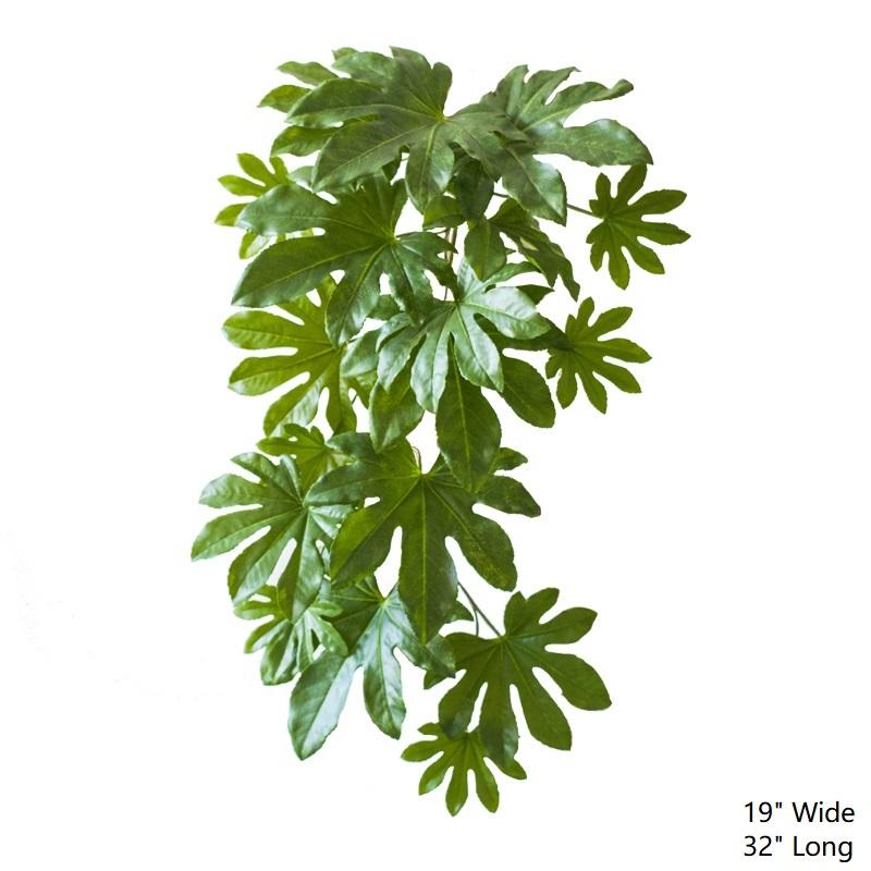Artificial Plant Fatsia Leaf Vines 32" Long RusticReach 