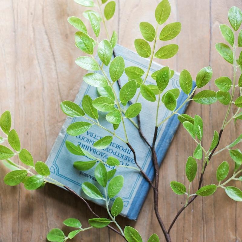 Artificial Faux Plant Fresh Spring Leaf Stem 37" Tall - RusticReach