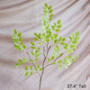Artificial Faux Plant Fresh Spring Leaf Stem 37" Tall - RusticReach