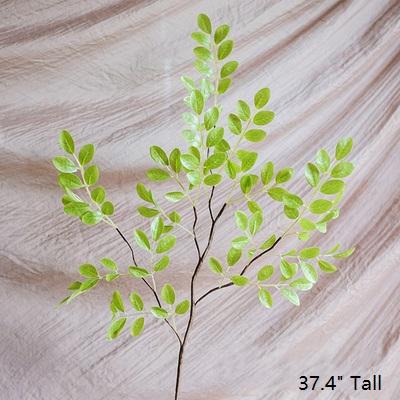 Artificial Faux Plant Fresh Spring Leaf Stem 37