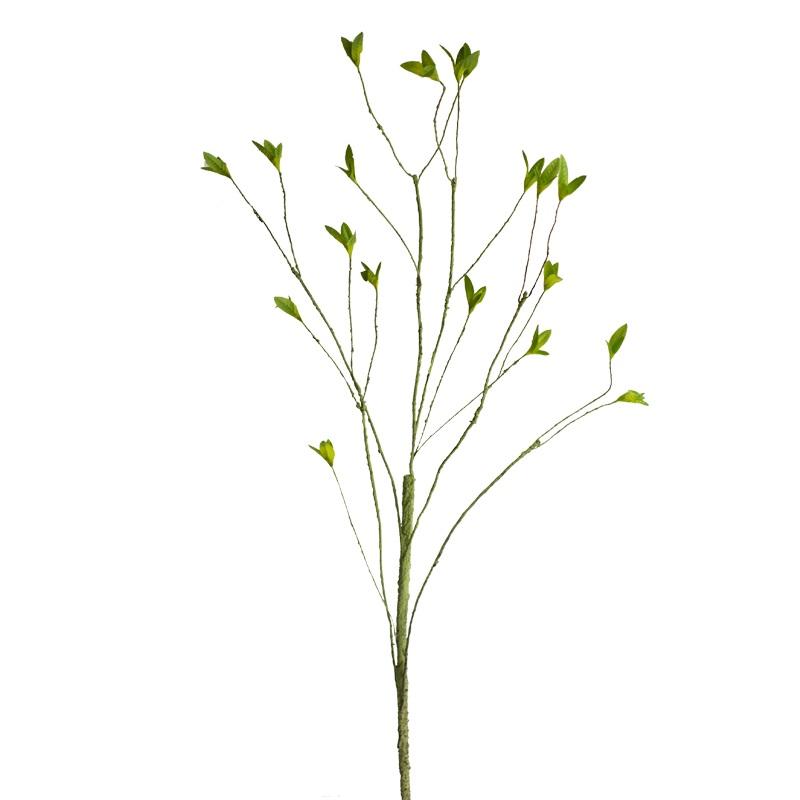 Artificial Plant Green Leaf Rattan Stem 37" Tall RusticReach 