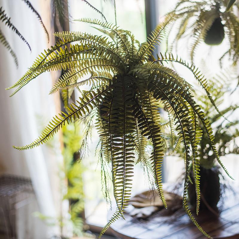 artificial hanging fern plants Artificial Plant Hanging Fern Plant Décoration – RusticReach