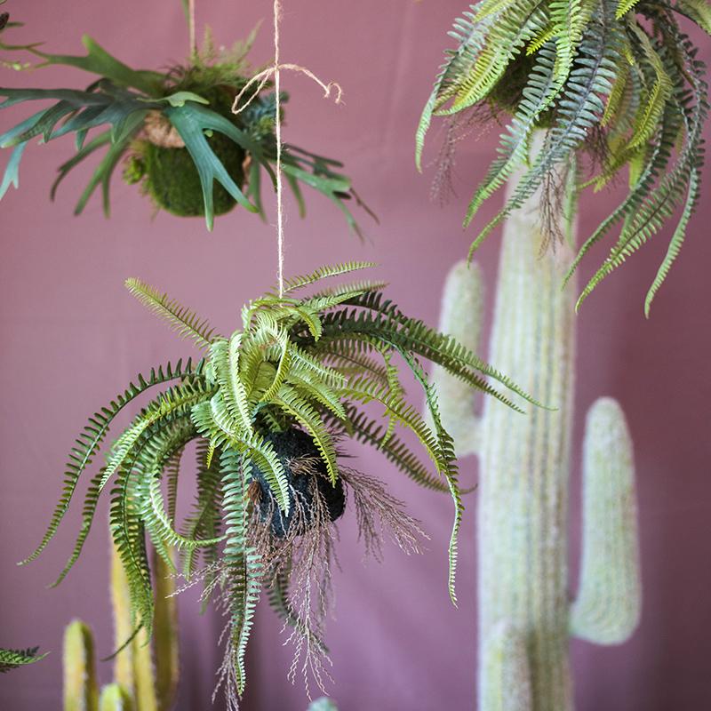 Artificial Plant Hanging Fern Plant Décoration - RusticReach