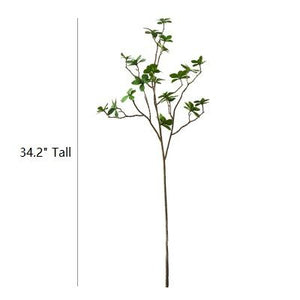 Artificial Faux Plant Japanese Zen Leaf Stem 34