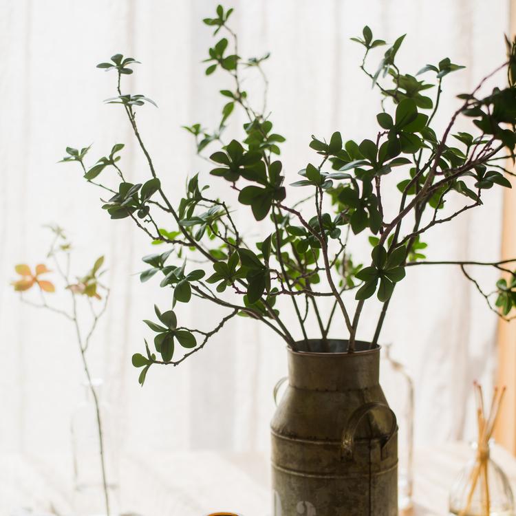 Artificial Faux Plant Japanese Zen Leaf Stem 34" Tall - RusticReach