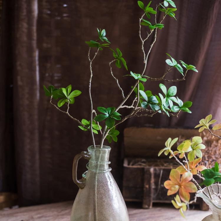 Artificial Faux Plant Japanese Zen Leaf Stem 34" Tall - RusticReach