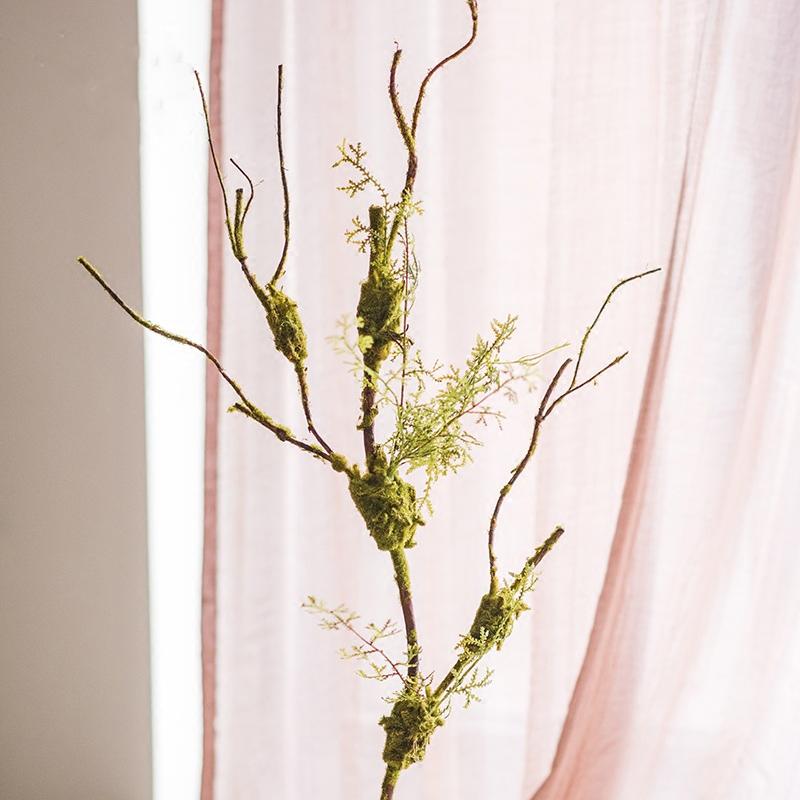 Artificial Plant Moss Rattan Stem 35" Tall - RusticReach