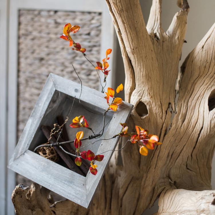 Artificial Plant Red Vine Leaf Stem Faux - RusticReach