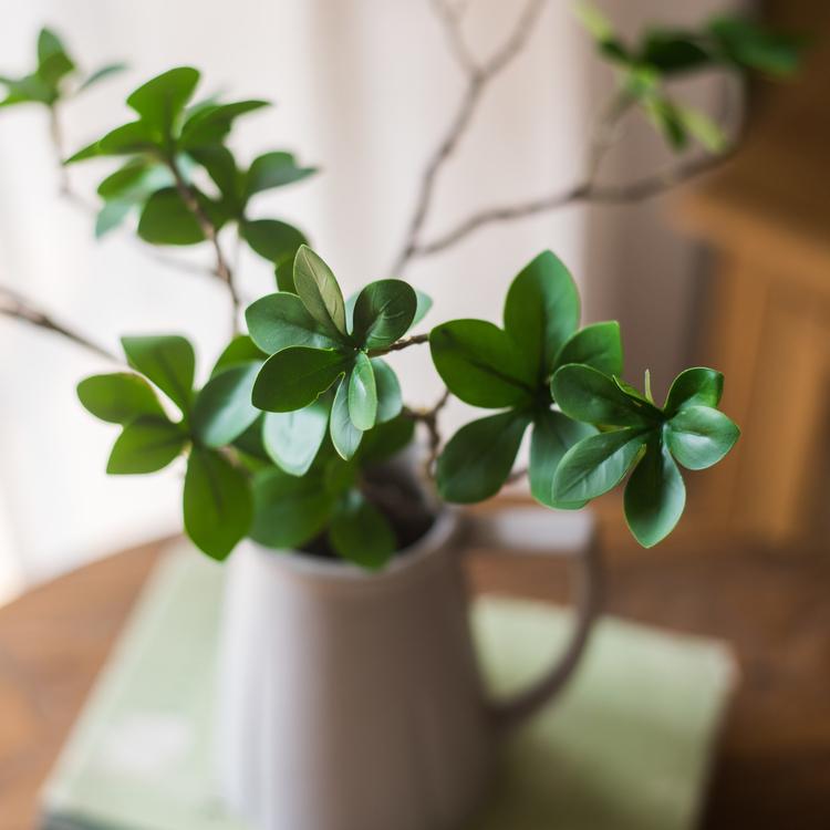 Artificial Faux Small Japanese Zen Leaf Stem 18" Tall - RusticReach