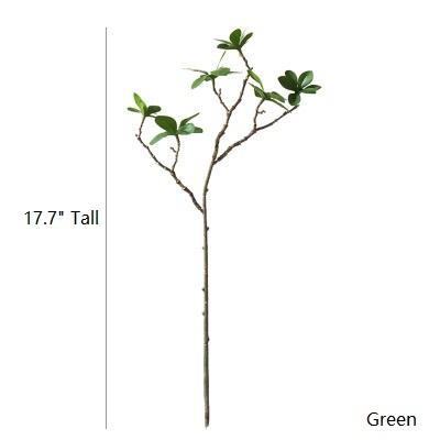 Artificial Plant Small Japanese Zen Leaf Stem 18" Tall RusticReach 