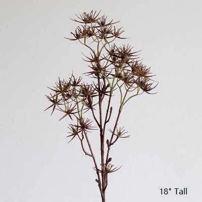 Artificial Plant Star Thorn Plant Stem 18" Tall RusticReach 