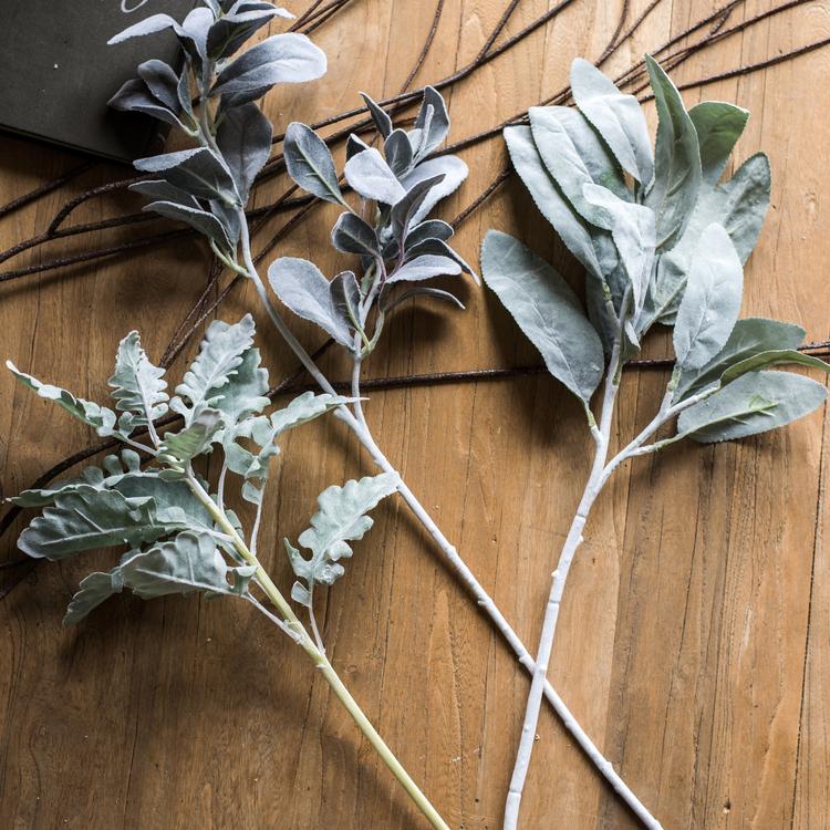 Artificial Faux Plant Wild Leaf Stem - RusticReach