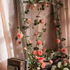 Artificial Rose Branch Vine in Pink 59" Long - RusticReach