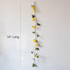 Artificial Silk Rose Vine in White or Yellow 59" Long - RusticReach