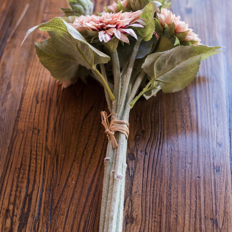 Artificial Sunflower Bouquet in Pink 18" Tall RusticReach 