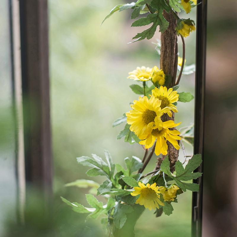 Sunflower vines with lights sales