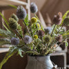 Faux Silk Artificial Thistle Flower Stem 26" Tall - RusticReach