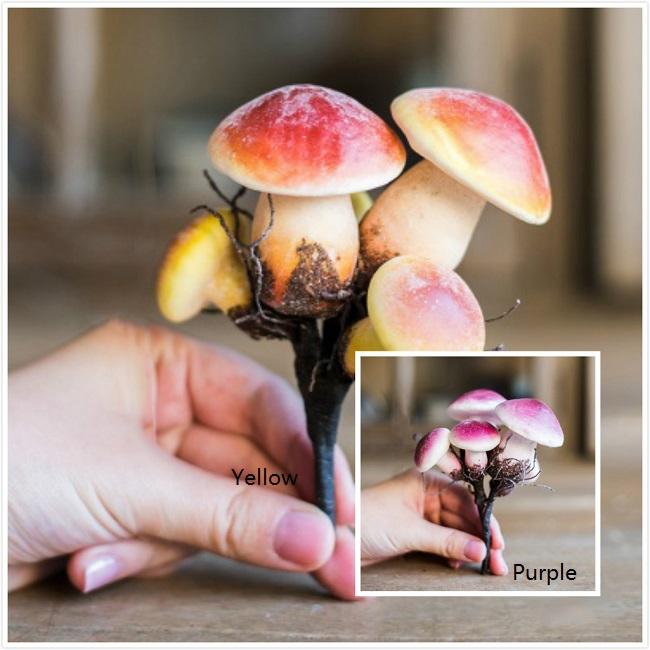 Artificial Veggie Mushroom 4.7" Tall - RusticReach