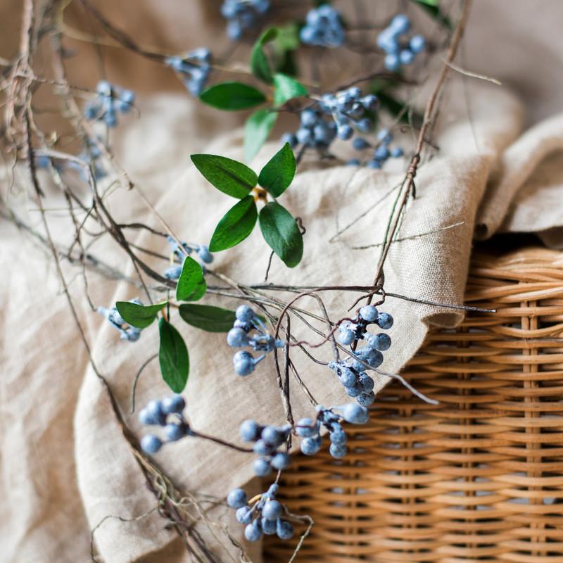 Artificial Wild Blueberry Hanging Vine 43" Long - RusticReach