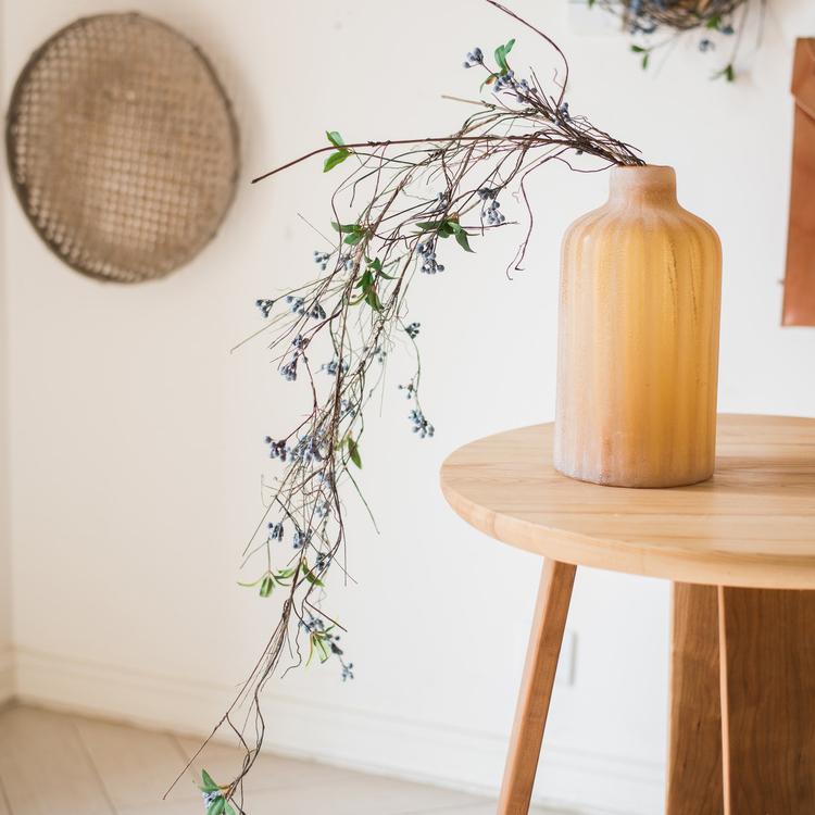 Artificial Wild Blueberry Hanging Vine 43" Long - RusticReach
