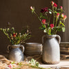 Binglie Glazed Pottery Vase with Handles - RusticReach