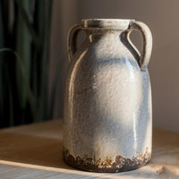 Binglie Glazed Pottery Vase with Handles RusticReach 
