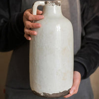 Binglie Glazed Pottery Vase with Single Handle RusticReach 